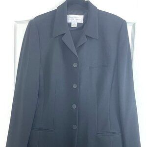 Ellen Tracy&Linda Allard Women Black 2 Piece Pants Suit Jacket Size 14